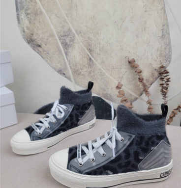 dior knitted fabric sneakers