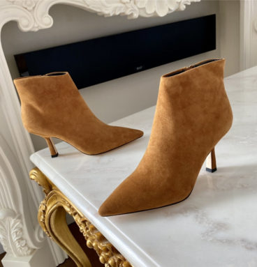 dior pointed toe ankle booties