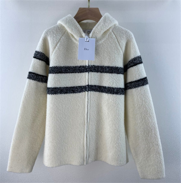 dior yarn hooded jacket
