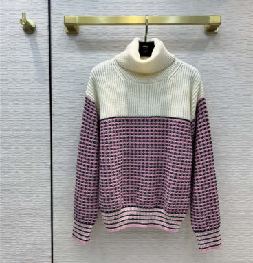 fendi knitted turtleneck sweater