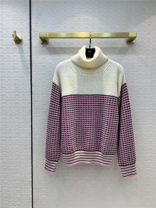 fendi knitted turtleneck sweater