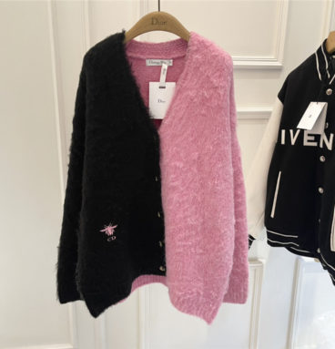 dior CD knitted cashmere cardigan