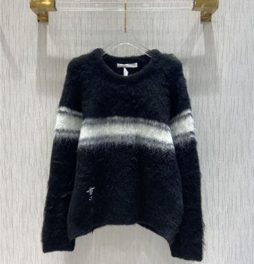 dior mohair striped sweater