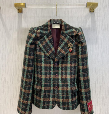 gucci colorful tweed jacket