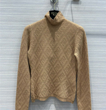 fendi rhombus FF knitted top