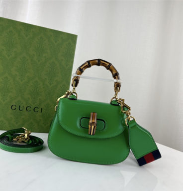 gucci mini top handle bag with bamboo