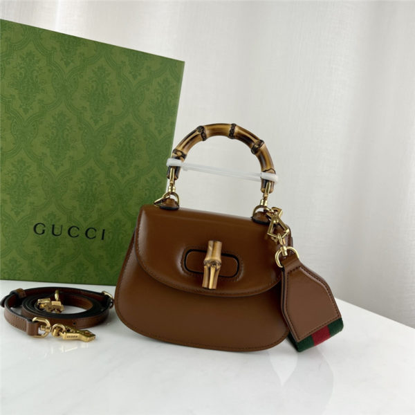 gucci mini top handle bag with bamboo