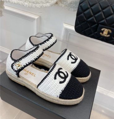 chanel hand woven sandals