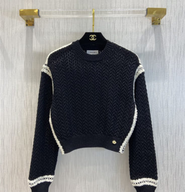 chanel classic quilted knitted sweater
