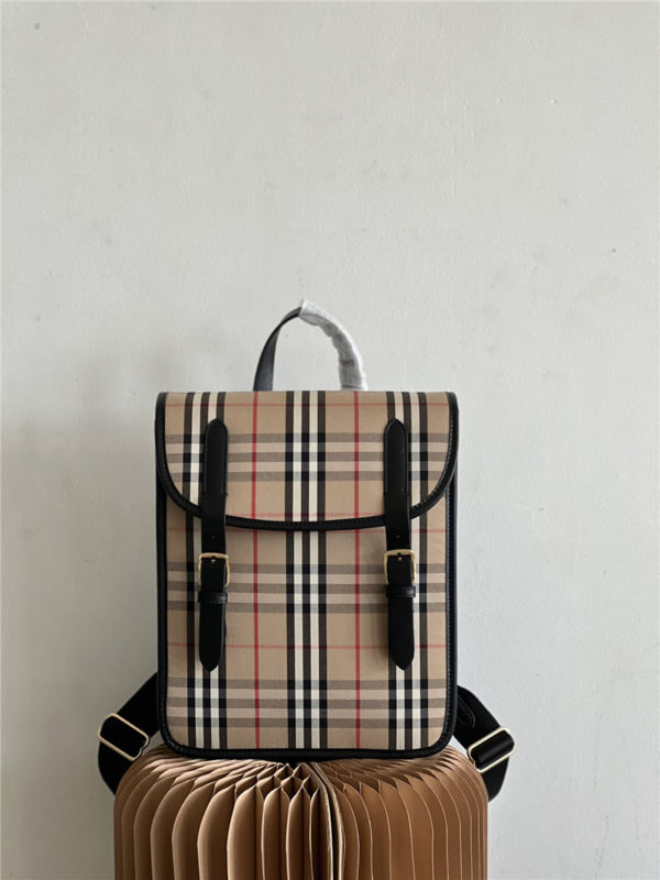 burberry check backpack