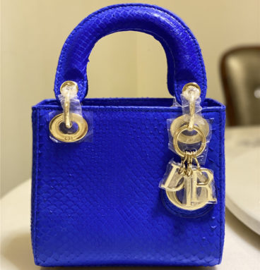dior limited edition mini python leather lady bag