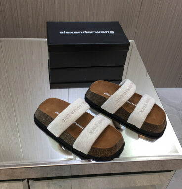 alexander wang platform slippers