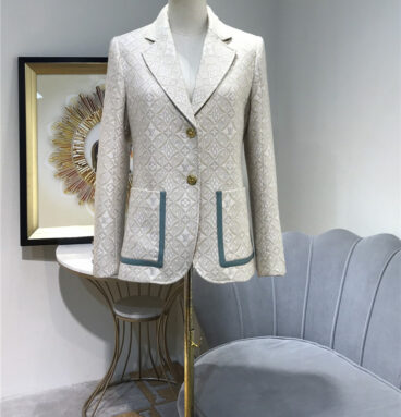 louis vuitton lv 1854 classic jacquard suit jacket