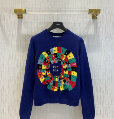 dior colorful sweater womens