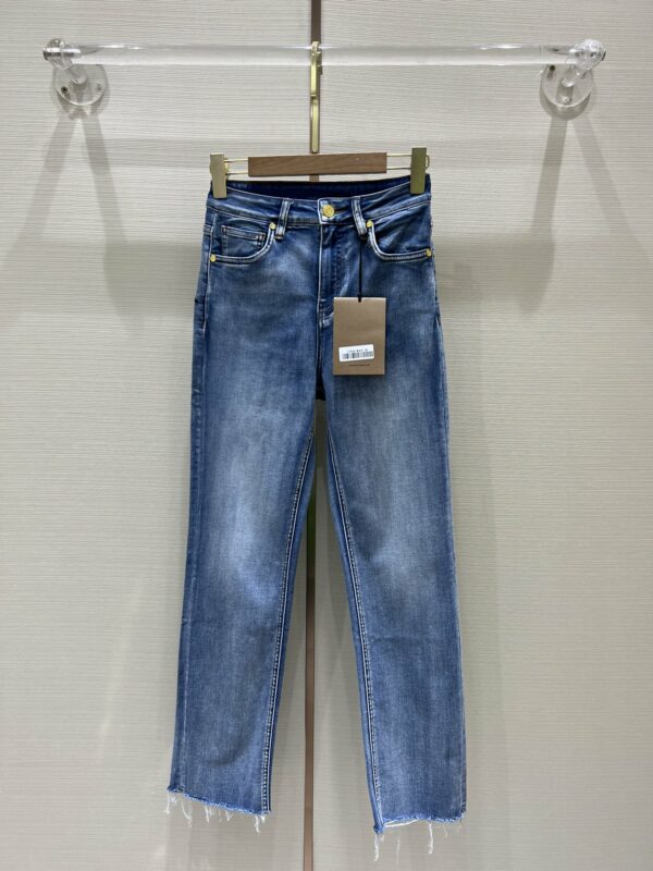 burberry classic minimalist straight-leg jeans