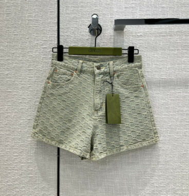 gucci vintage denim shorts