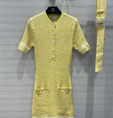 chanel classic knit dress