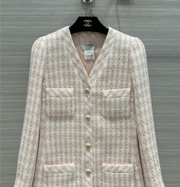 chanel vintage pink coat