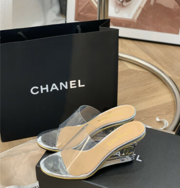 chanel crystal heel sandals