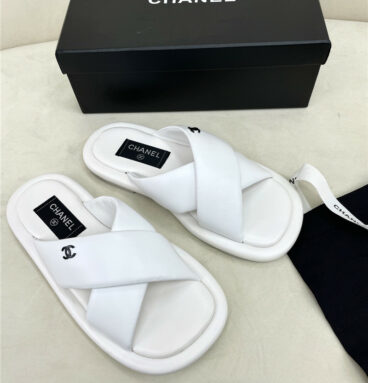 chanel flat slippers