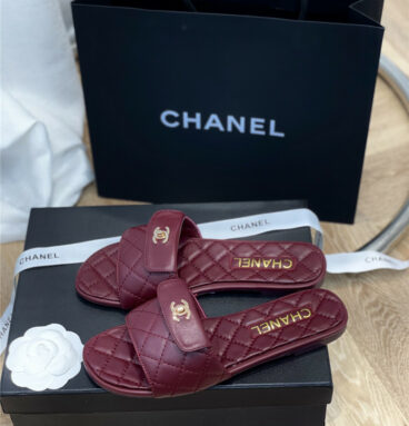 chanel classic flat slippers