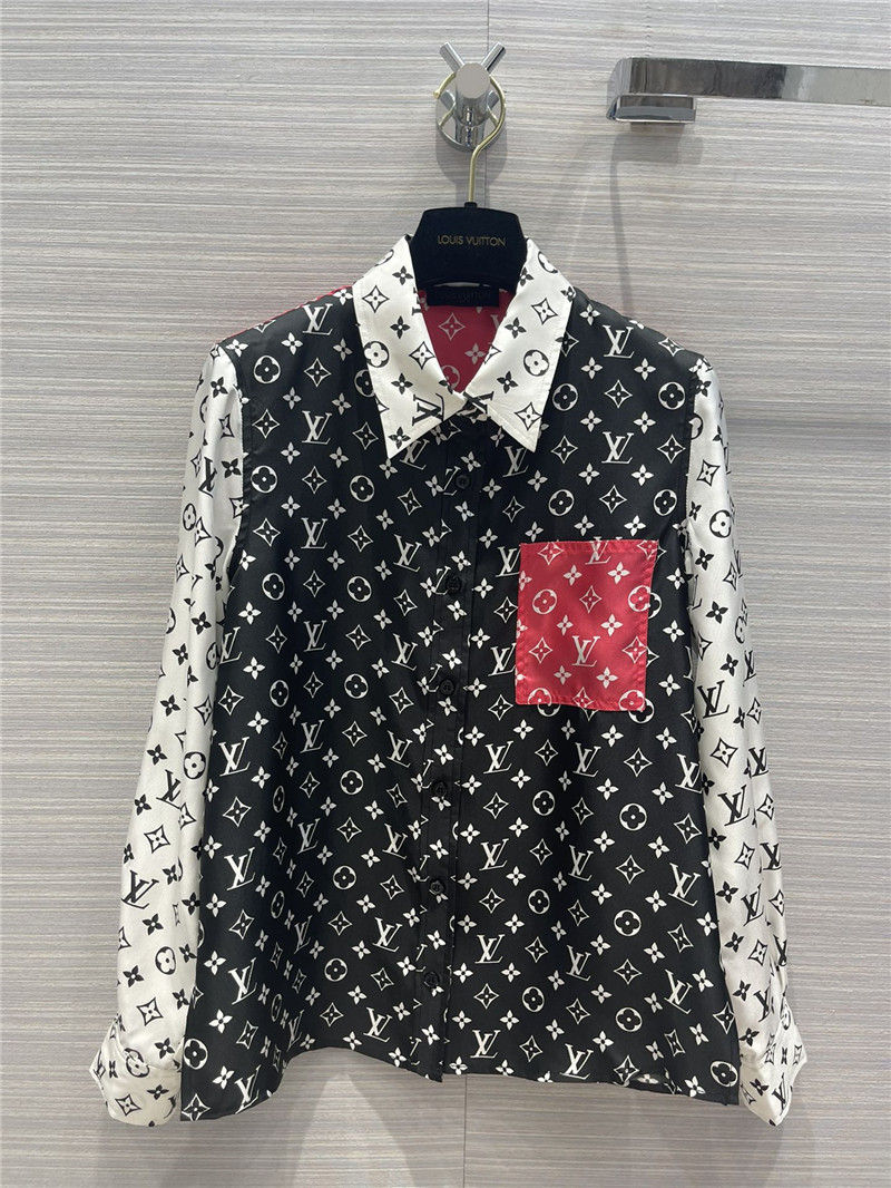 LV Luxury Silk Fabric ASBS337 for Designer Shirts, Dresses