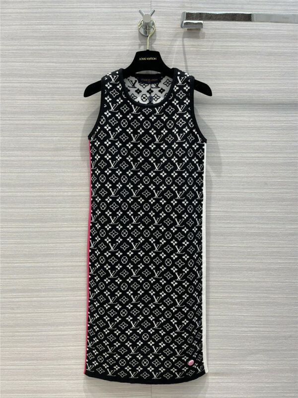 louis vuitton lv summer collection knitted vest dress