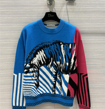 dior pop zebra sweater