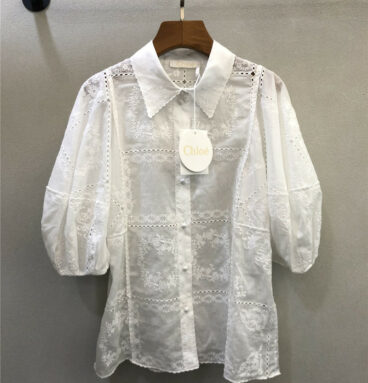 chloe embroidered shirt