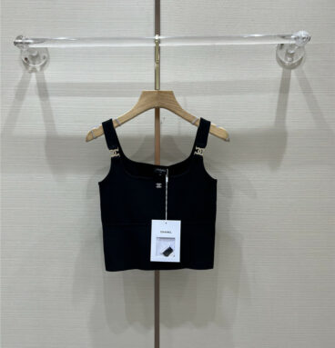 chanel vacation knitted camisole vest