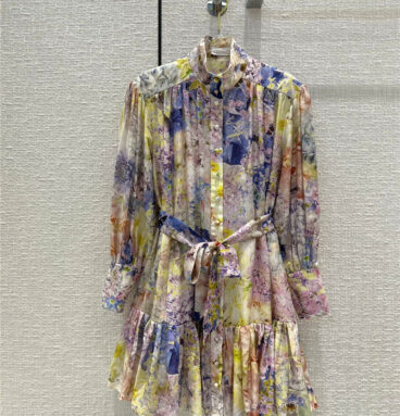 zimm floral-print silk dress
