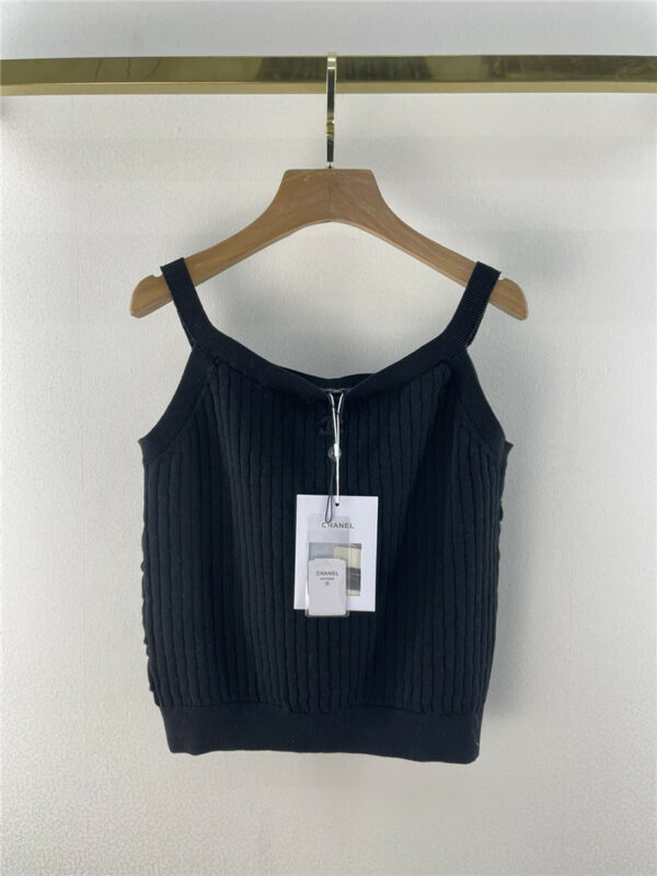 chanel knitted vest