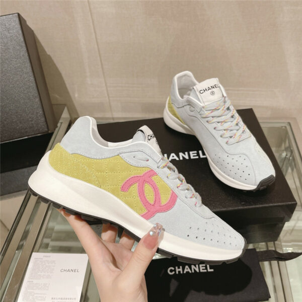 chanel cc logo sneakers