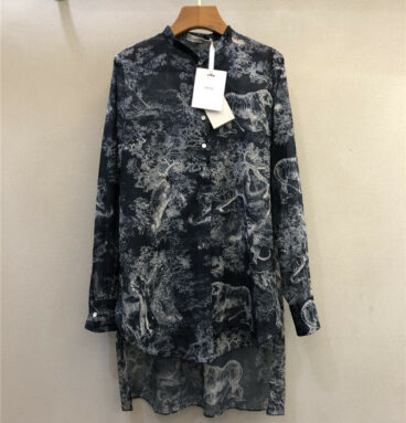 dior classic ink painting shirt