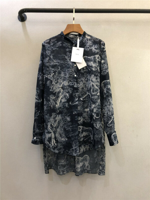 dior classic ink painting shirt