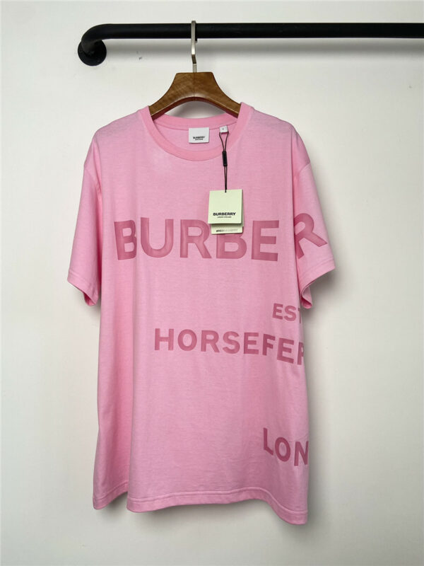 burberry pink loose t shirt