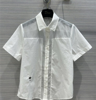 dior white short sleeve shirt