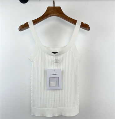 chanel knitted seamless camisole vest