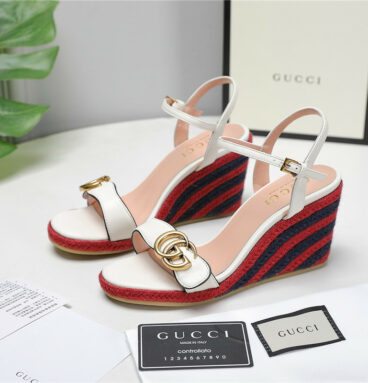 gucci wedge platform sandals
