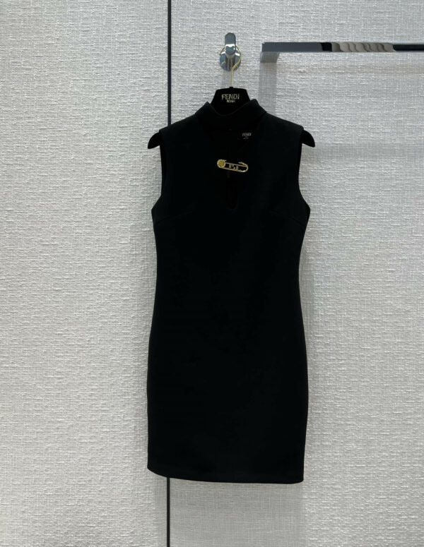 versace fendi black dress