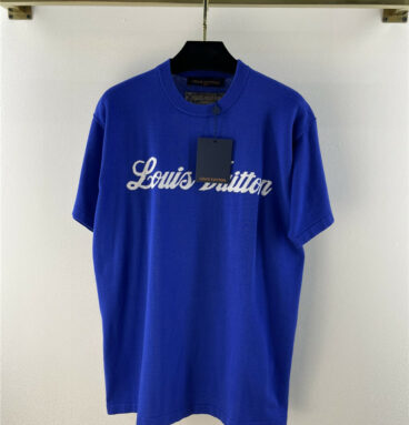 louis vuitton lv knitted embroidery t shirt