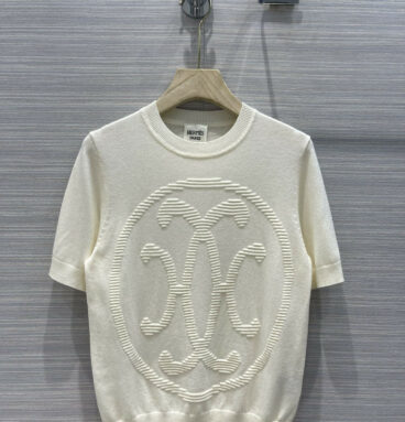 hermes coin-embossed logo sweater