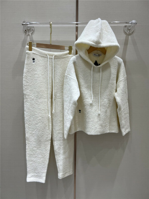dior hooded pullover sweater set