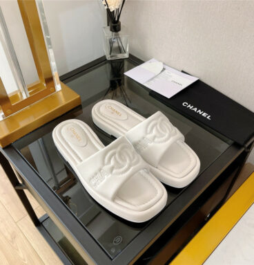 chanel flat sandals slippers