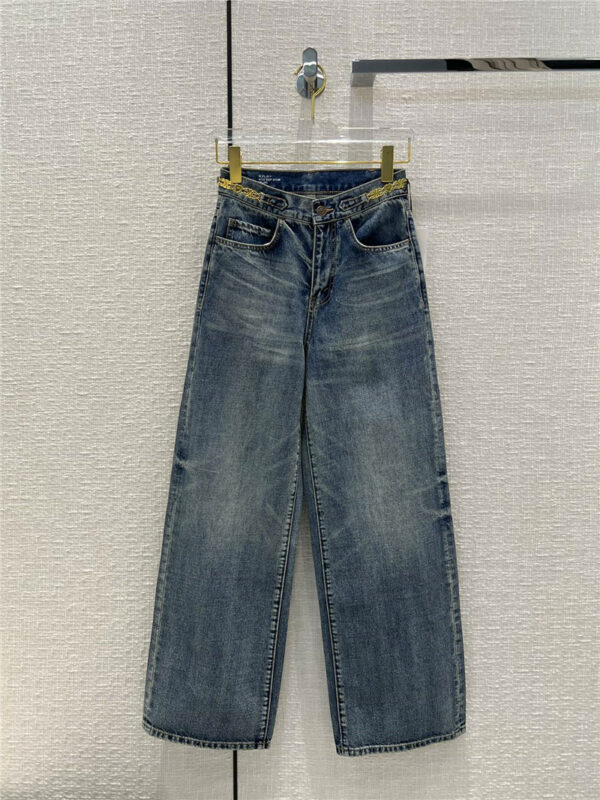 celine chain hardware jeans