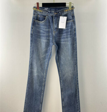 celine chain hardware jeans