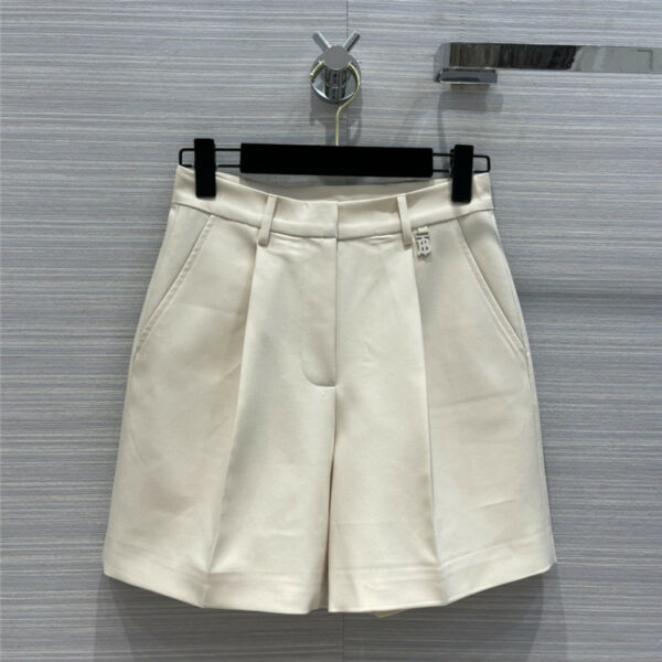 burberry classic high waist straight suit shorts
