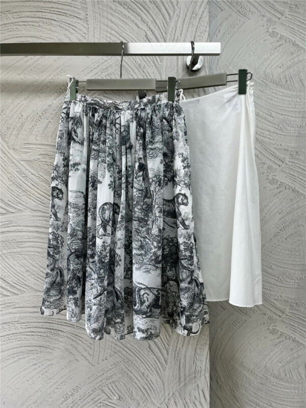 dior jouy forest animal skirt
