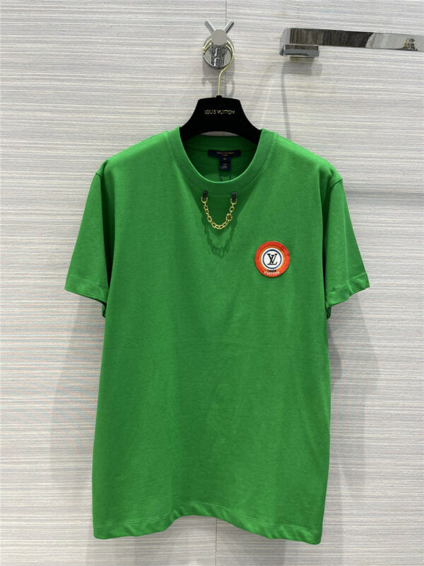 louis vuitton lv match embroidered badge t shirt