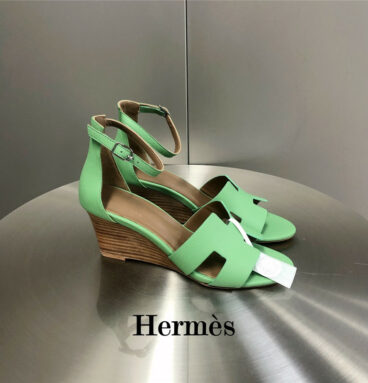 hermes legend wedge sandals